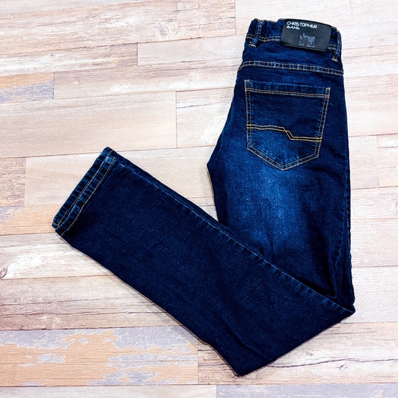 CHRISTOPHER JEANS Dark blue straight leg jeans - Picture 1 of 11